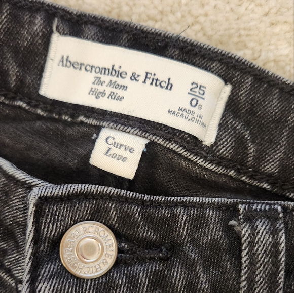 Abercrombie & Fitch Curve Love The Mom High Rise Size 0/25S - Picture 3 of 3
